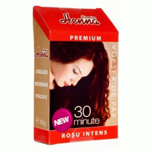 Henna Premium Rosu Intens 60gr Kian Cosmetics vitamix.ro