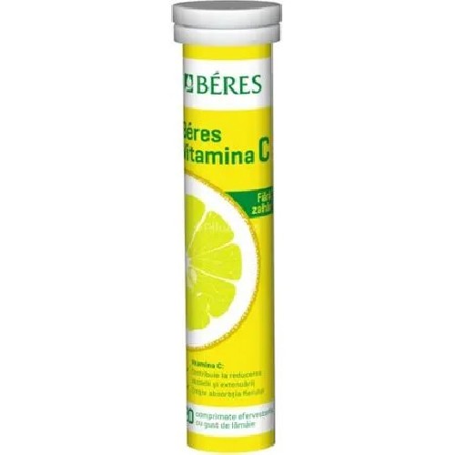 Vitamina C Effervescent 20cp 60mg Beres vitamix.ro