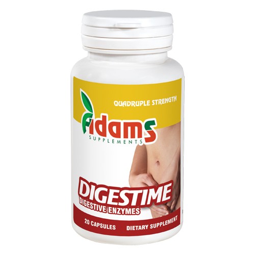 Digestime 20 capsule - Enzime digestive Adams Supplements imgine
