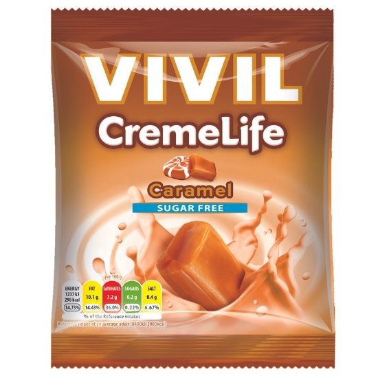 Creme Life Caramel fara Zahar, 60gr, Vivil
