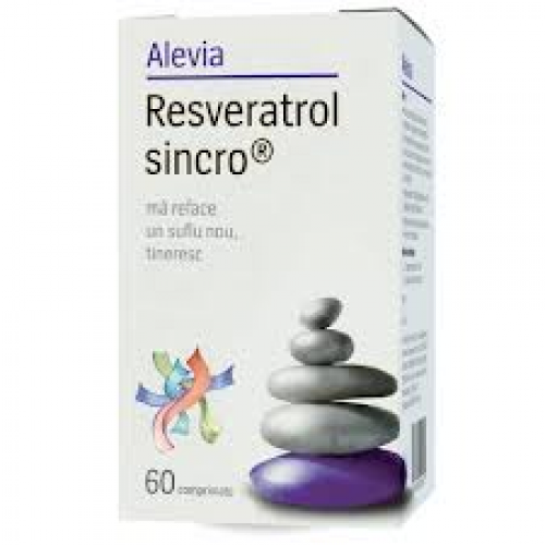 Resveratrol Sincro 60cpr Alevia vitamix poza