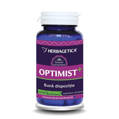 Optimist+ (antidepresiv) 60cps Herbagetica vitamix poza