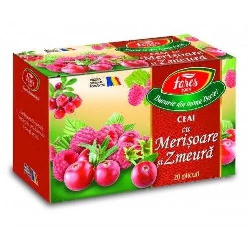 Ceai Aromfruct Merisor Zmeura 20dz Fares vitamix.ro