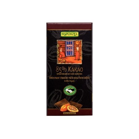 Ciocolata Amaruie 85% Cacao Eco 80gr Rapunzel vitamix.ro