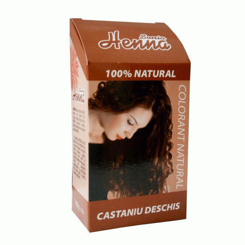 Henna Castaniu Deschis 100g Kian Cosmetics imagine produs la reducere