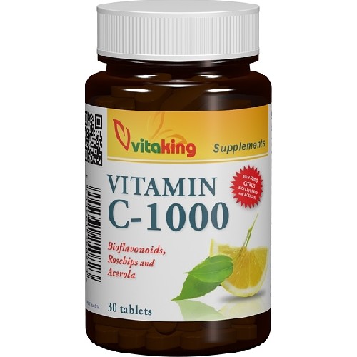 Vitamina C 1000mg cu Bioflavonoide, Acerola si Macese 30tab vitamix.ro
