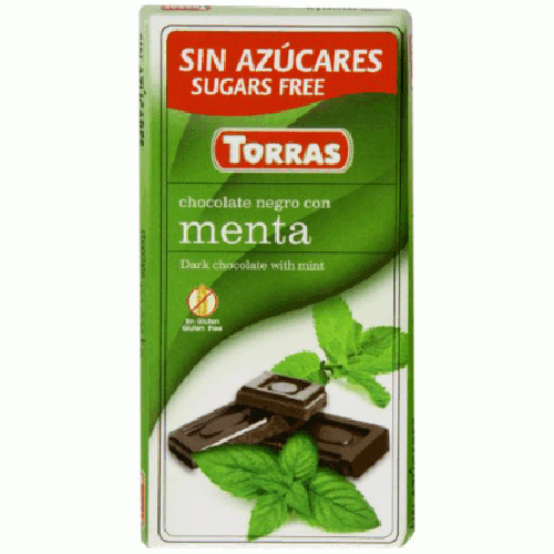 Ciocolata Neagra Menta 75gr Torras