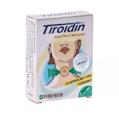 Tiroidin 30cps Parapharm imagine produs la reducere