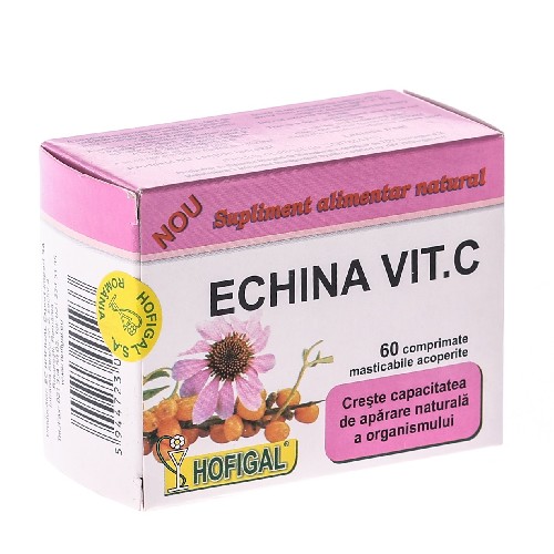 Echina Vit.C 60cpr Hofigal imagine produs la reducere
