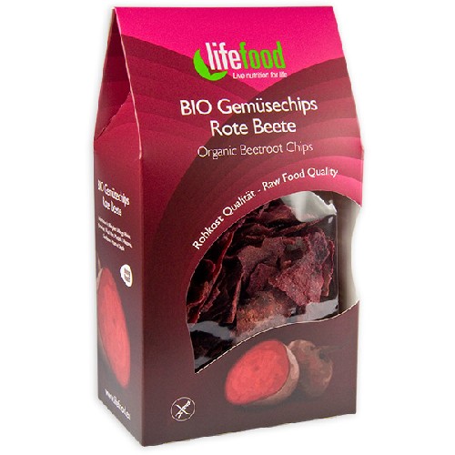 Chips din Sfecla Rosie, Raw, Bio, 60gr, Lifefood