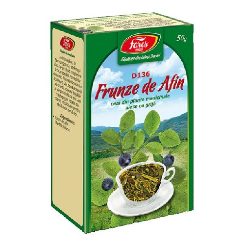 Ceai Frunze de Afin 50g Fares vitamix.ro imagine noua reduceri 2022