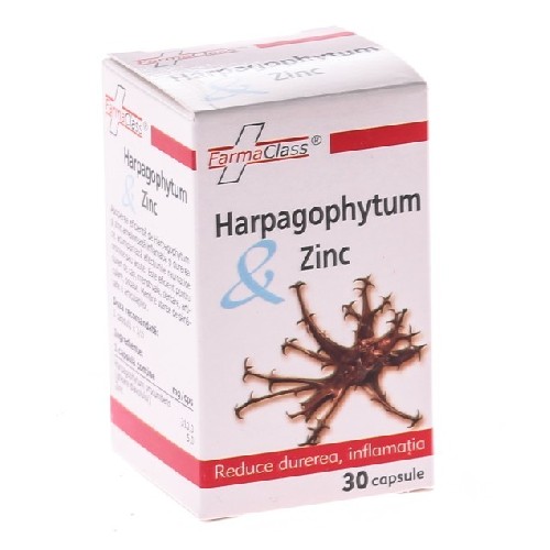 Harpagophytum (Gheara Diavolului) & Zinc 30cps Farma Class imagine produs la reducere