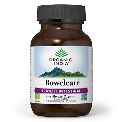 Bowelcare 60cps Organic India imagine produs la reducere