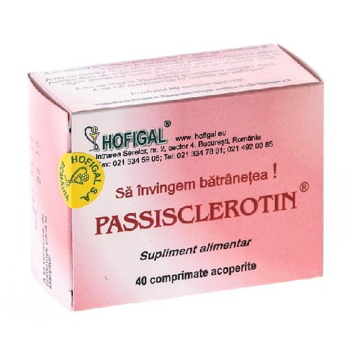Passisclerotin 40cpr Hofigal vitamix poza