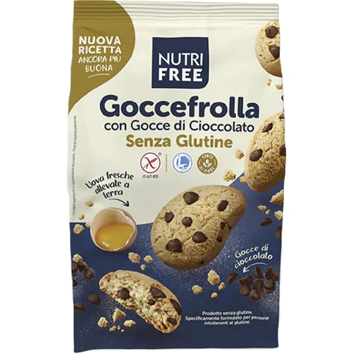 Goccefrolla Biscuiti cu Bucati de Ciocolata fara Gluten 300gr Nutrifree