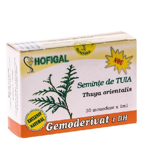 Gemoderivat Seminte de Tuia 30monodoze Hofigal vitamix poza