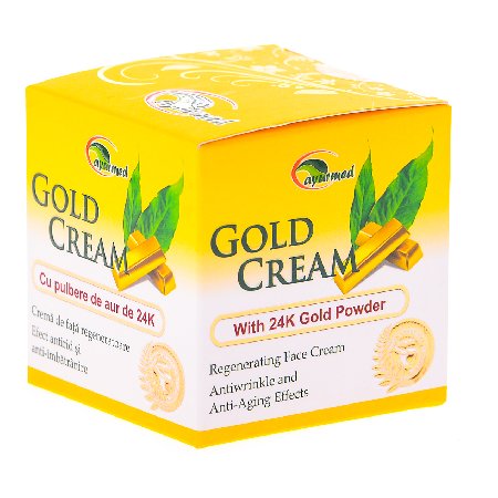 Crema de Fata Regeneratoare cu Pulbere de Aur 50ml Ayurmed vitamix poza