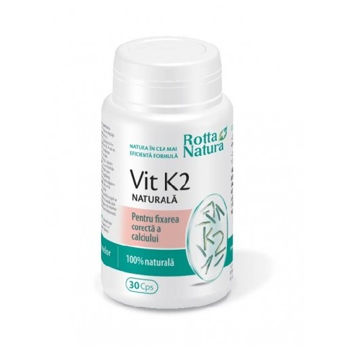 Vitamina K2 Naturala 30cps Rotta Natura vitamix poza