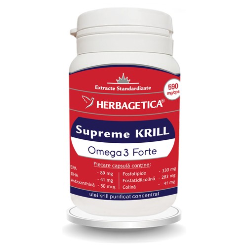 Supreme Krill 60cps Herbagetica vitamix.ro