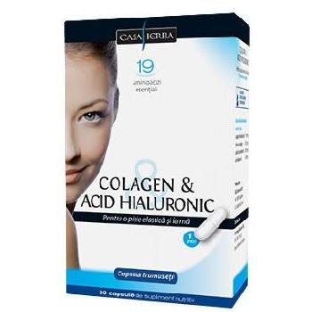 Colagen Cu Acid Hialuronic 30cps. Casa Herba