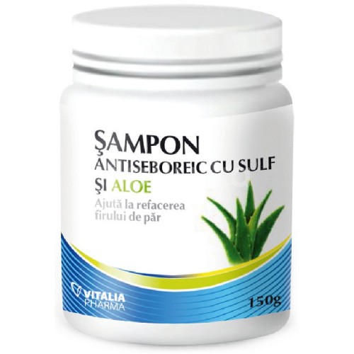 Sampon Antiseboreic cu Sulf si Aloe, 150gr, Vitalia Pharma
