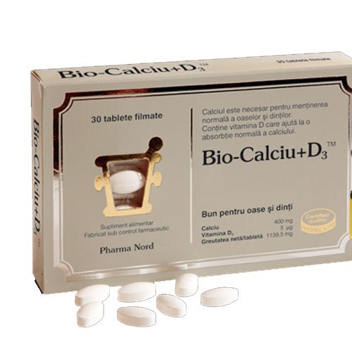 Bio-Calciu + D3 + K1 + K2 30cpr Pharma Nord vitamix.ro imagine noua reduceri 2022