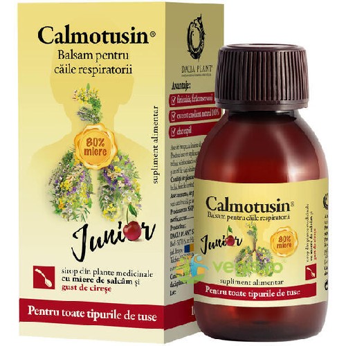 Calmotusin Junior Gust Cirese, 100ml, Dacia Plant