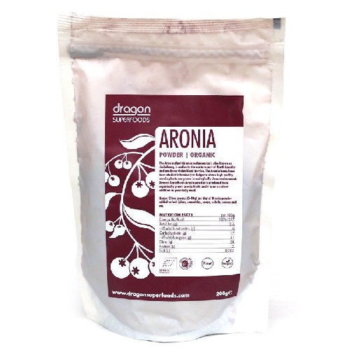 Aronia Pudra Raw Bio 200gr Dragon Superfoods vitamix poza
