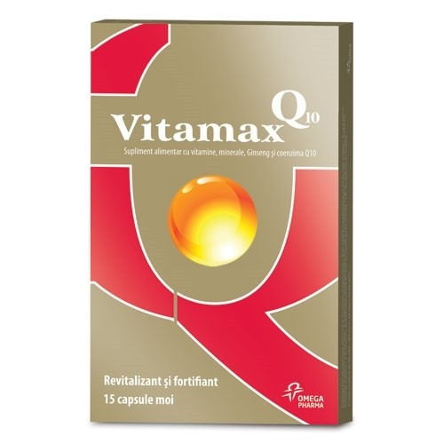 Q10 Vitamax, 15 cps, Omega Pharma vitamix poza