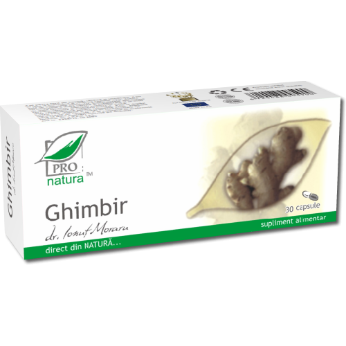 Ghimbir 30cps Pro Natura vitamix.ro imagine noua reduceri 2022