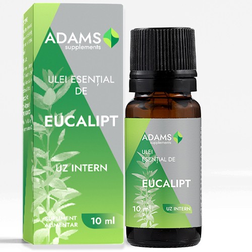 Ulei esential de Eucalipt, uz intern, 10ml, Adams Supplements