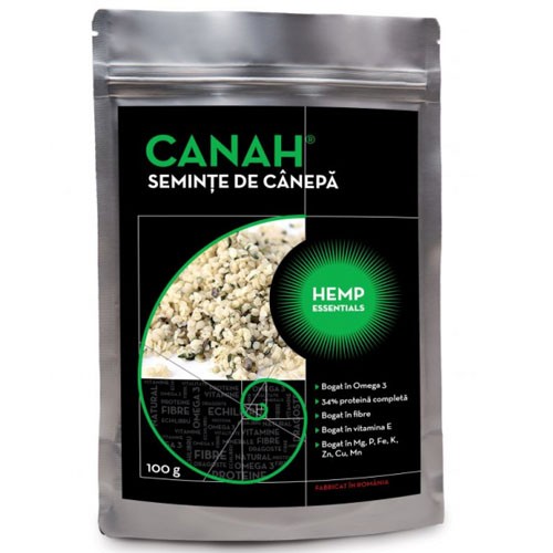 Seminte Decorticate de Canepa Canah 100gr vitamix.ro Alimente