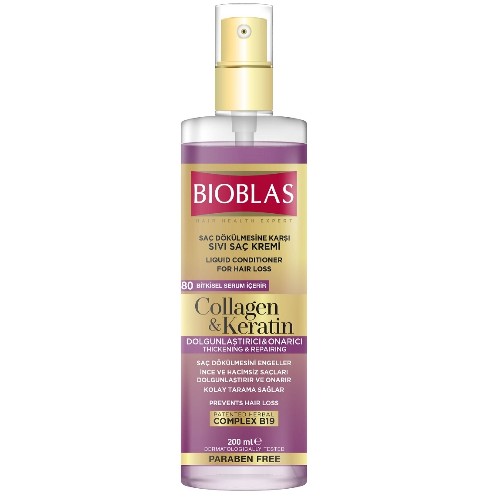 Balsam lichid de par cu Collagen, 200ml, Bioblas