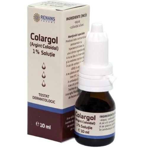 Colargol Argint Coloidal 1% 10ml Onedia