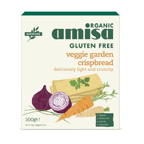 Crispbread (painici) Veggie Garden Fara Gluten Bio 100gr Amisa