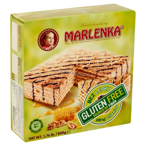 Tort Miere Nuca Fara Gluten, 800g, Marlenka