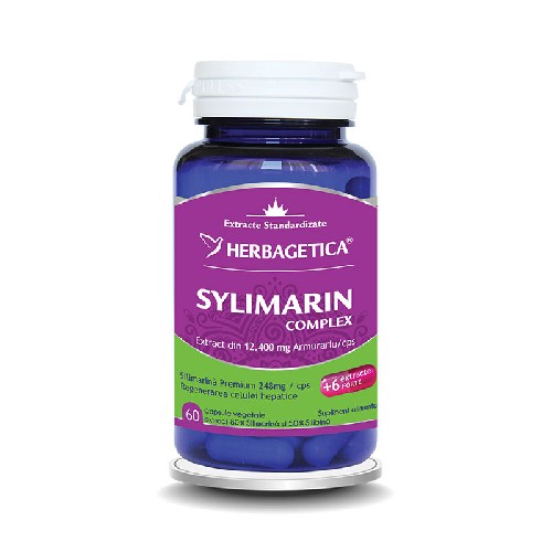 Silymarin 80/50 60cps Herbagetica vitamix poza