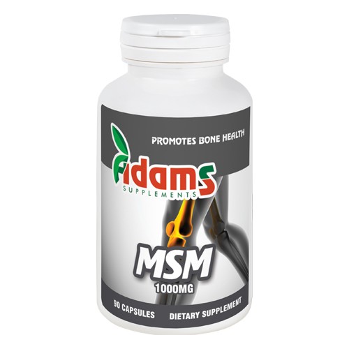 MSM 1000mg 90cps. Adams Supplements vitamix.ro imagine noua reduceri 2022