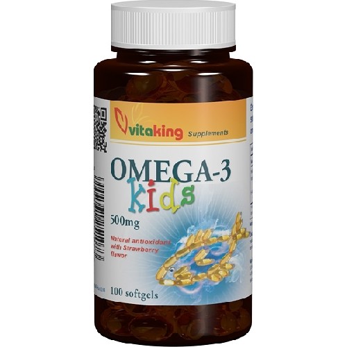 Omega 3 pentru Copii 500mg 100cps Vitaking vitamix poza