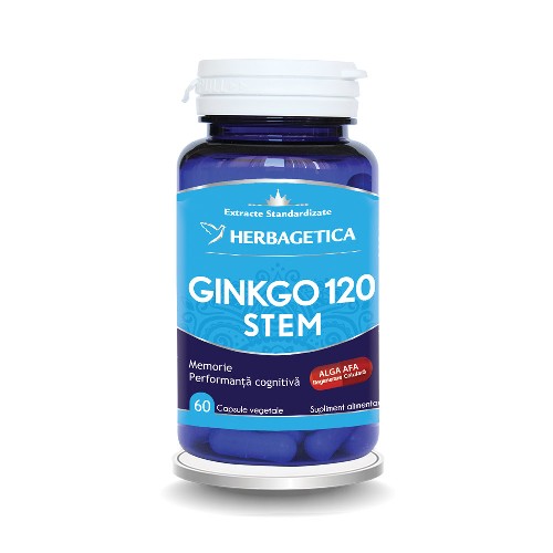 Ginkgo 120 Stem 60cps Herbagetica vitamix.ro