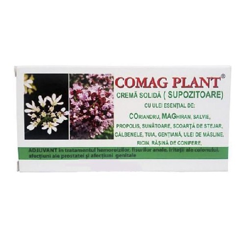 Comag Plant B Supozitoare, 10buc, Elzin Plant vitamix.ro imagine noua reduceri 2022