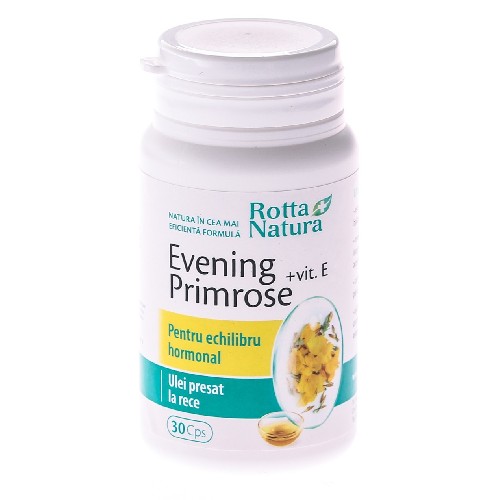 Evening Primose + Vitamina E 30cps Rotta Natura imagine produs la reducere