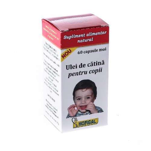 Ulei de Catina pentru Copii 300mg 60cps Hofigal vitamix.ro