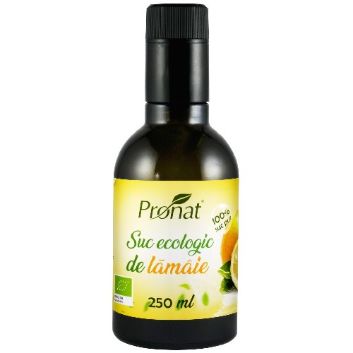 Suc Bio De Lamaie 100%, 250 ml, Pronat vitamix.ro