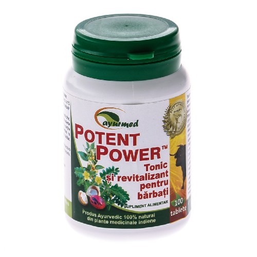 Potent Power 100tablete Ayurmed vitamix poza