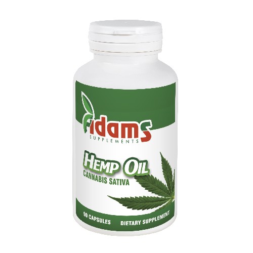 Ulei de Canepa 1000mg 90cps Adams Supplements vitamix.ro imagine noua reduceri 2022