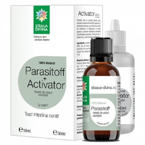 Parasitoff+Activator, 10ml+50ml, Steaua Divina vitamix.ro
