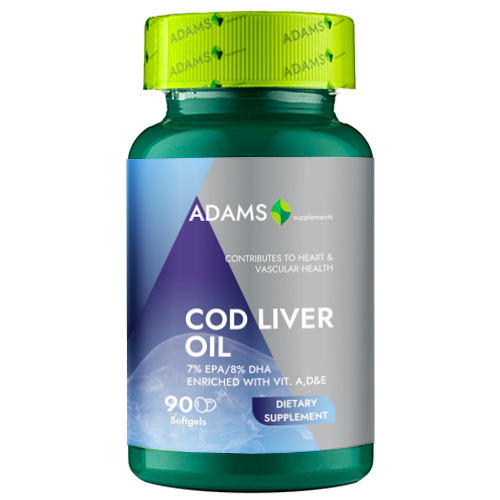 Cod Liver Oil 1000mg 90 cps, Adams