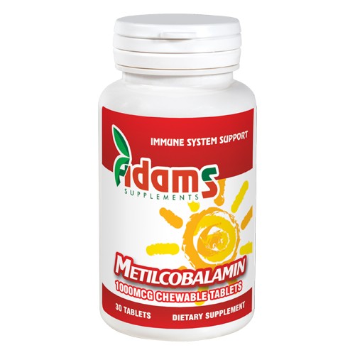 Metilcobalamina 1000, 30tab Adams Supplements
