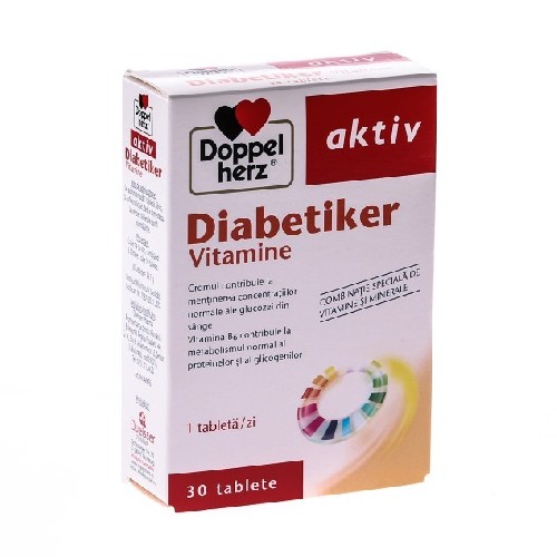 Diabetiker Vitamine 30cpr Doppel Herz imagine produs la reducere
